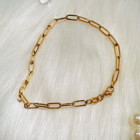 Paperclip Bracelet. 💛 Real 18(18k) Karat Solid Gold Jewelry - Picture 6 of 9